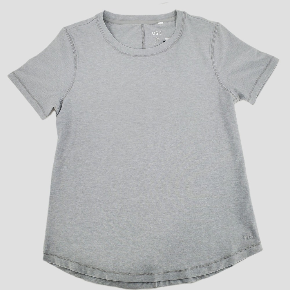 DSG Girls Size‎ Medium Movement Light Heather Grey Short Sleeve Athletic T-Shirt
